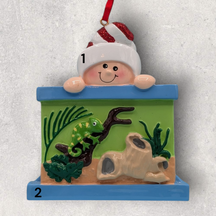 LIZARD in TANK Ornament