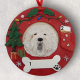 DOGS - LHASA APSO - Red Wreath
