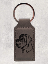 KEYCHAIN - MASTIFF - Leatherette - Personalizable