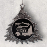 CAMPING Ornament - 2-Sided Engraved - Personalizable