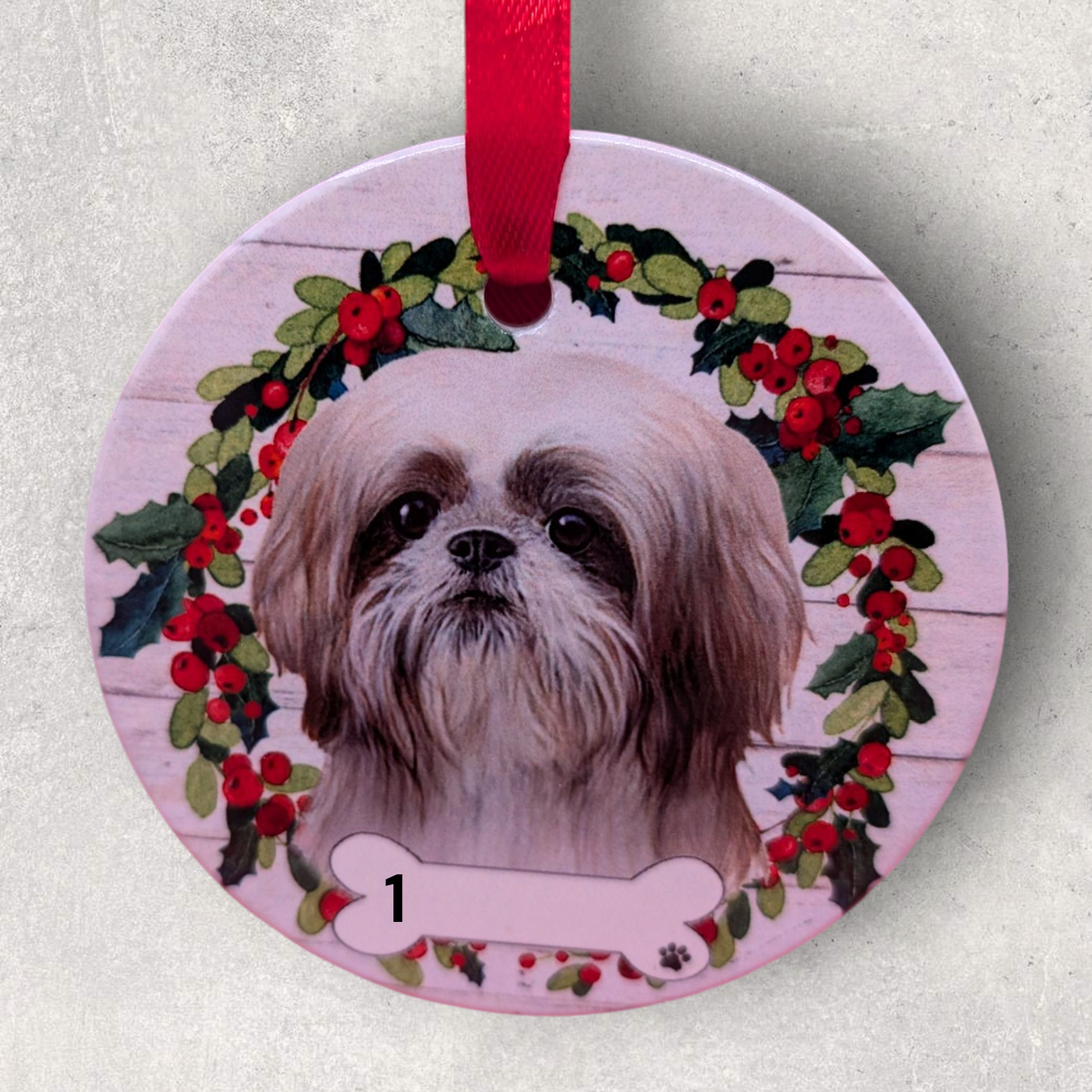 DOGS - SHIH-TZU - BROWN & WHITE - Disc