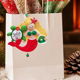 MERMAID Ornament - LIGHT HAIR & SKIN / RED