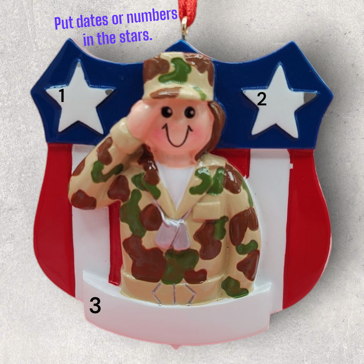 ARMY Ornament - FEMALE - SHIELD