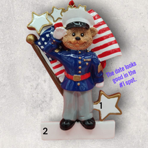 MARINE BEAR Ornament