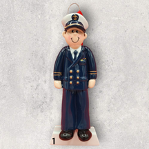 NAVY OFFICER in DRESS UNIFORM Ornament