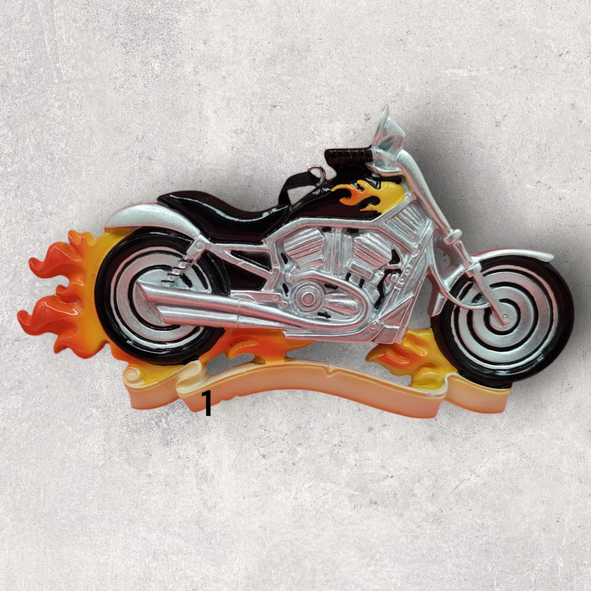 MOTORCYCLE Onament with FLAMES