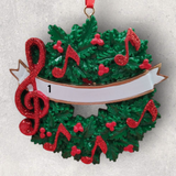 MUSIC WREATH Ornament