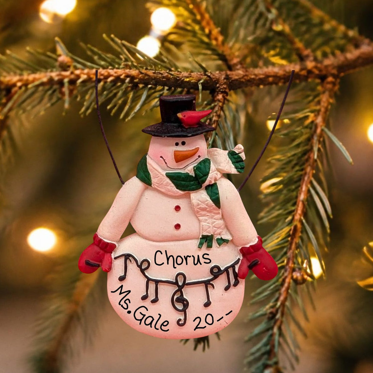 MUSICAL SNOWMAN Ornament