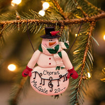 MUSICAL SNOWMAN Ornament