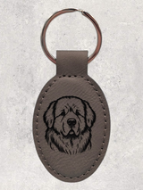 KEYCHAIN - NEWFOUNDLAND - Leatherette - Personalizable