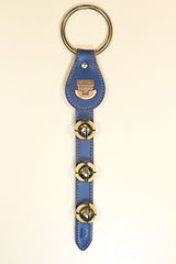 NOAH'S ARK CHARM above 3 Bells on Leather Strap