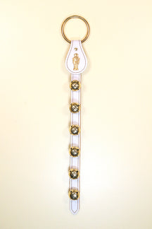 NUTCRACKER CHARM above 6 Bells on Leather Strap