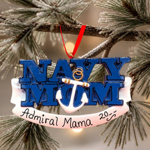 NAVY MOM Ornament