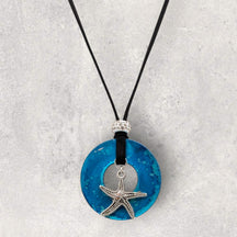 JEWELRY - Large Blue Necklace - Starfish Charm
