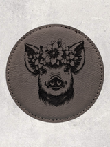 A COASTER SET - ANIMALS & FLOWERS