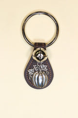 PUMPKIN CHARM on Leather Teardrop - 1 Bell
