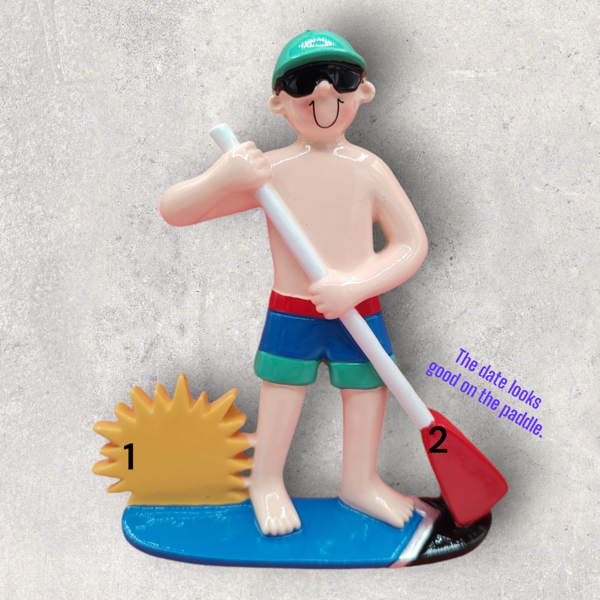 PADDLE BOARDER Ornament - MALE