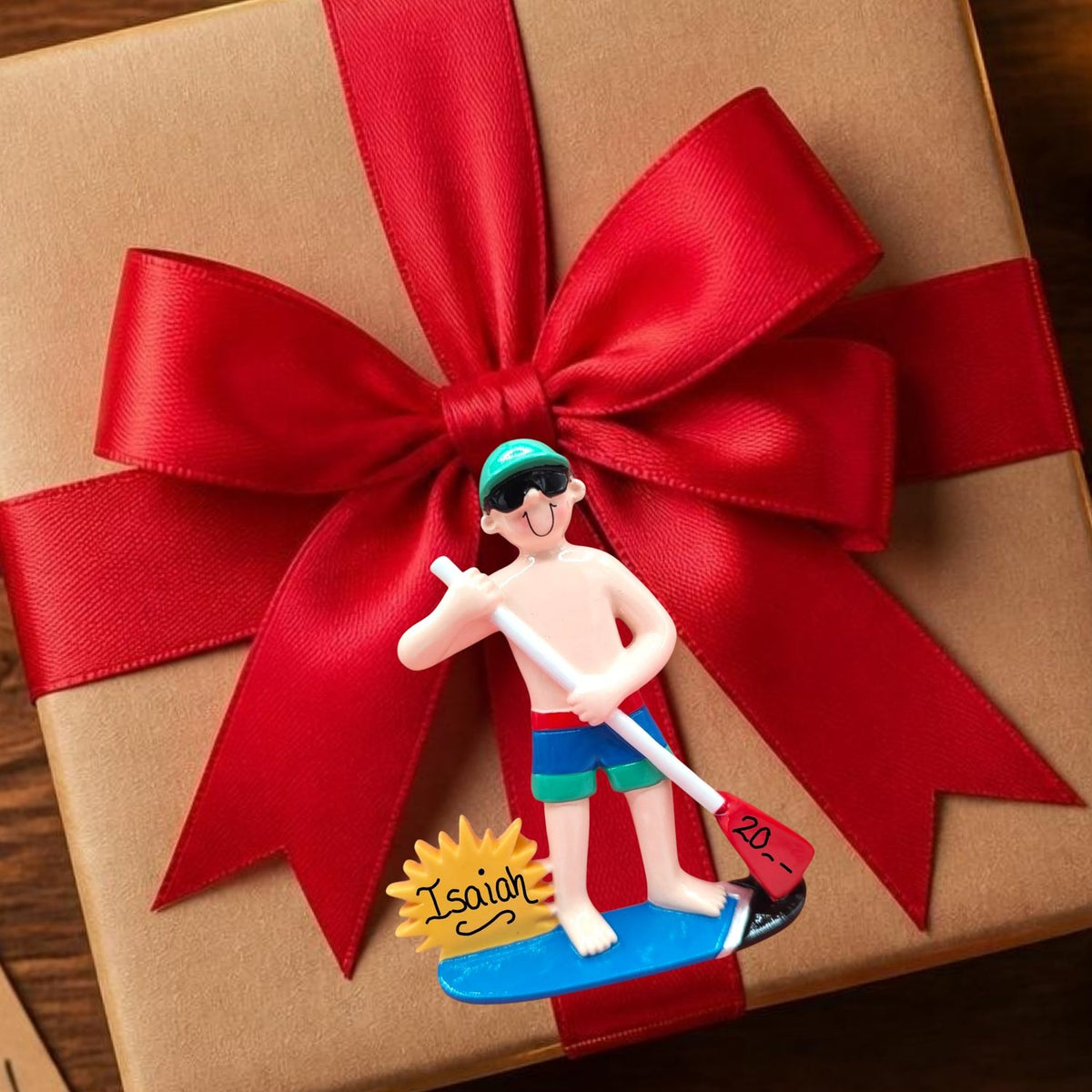 Paddle Boarder Ornament - Male