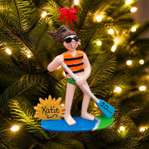 Paddle Boarder Ornament - Female