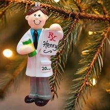 PHARMACIST Ornament - MALE - HOLDING CHART