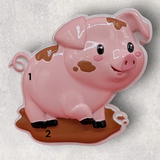 PIG in the MUD Ornament