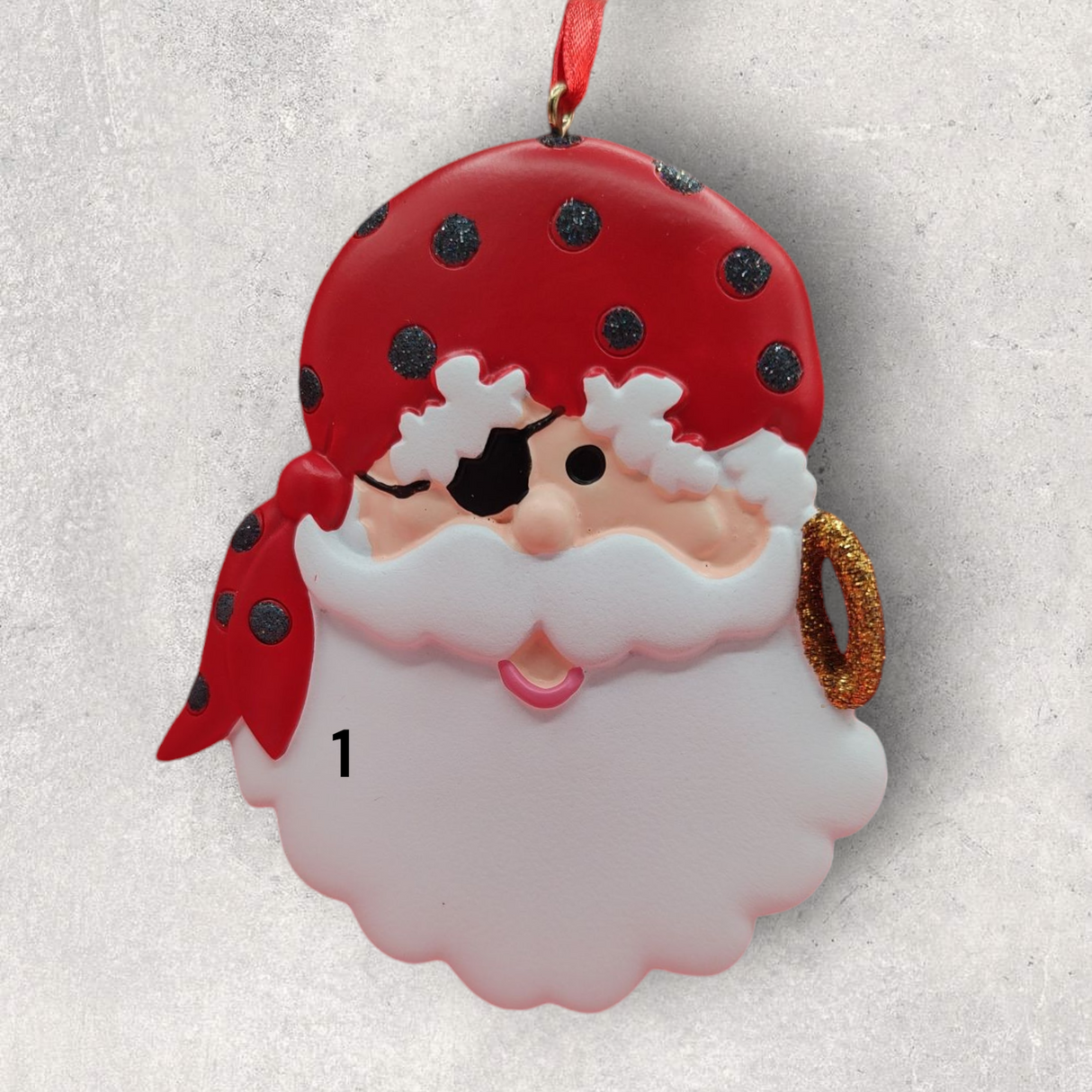 PIRATE SANTA Ornament