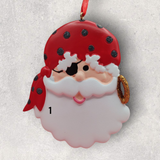 PIRATE SANTA Ornament