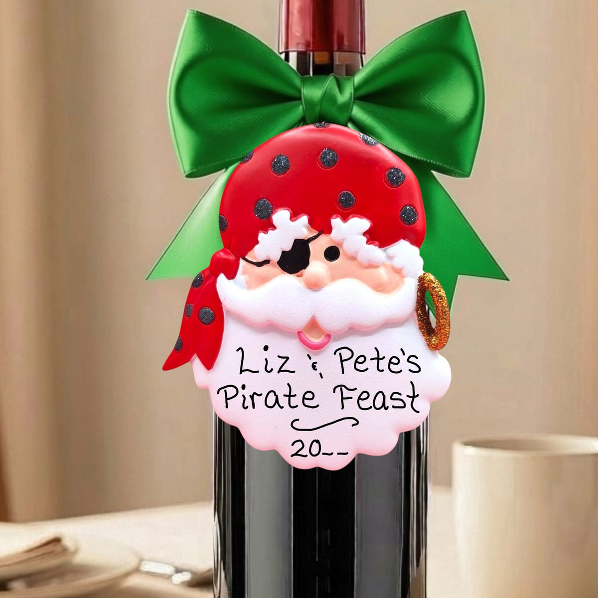 Pirate Santa Ornament