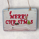 MERRY CHRISTMAS PLAQUE