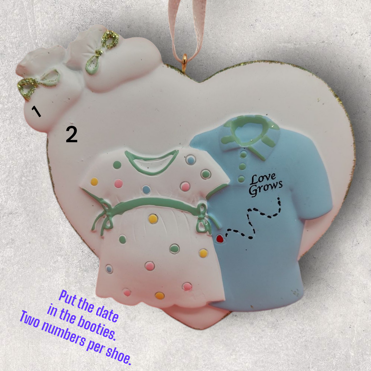 EXPECTING Ornament - "LOVE GROWS"