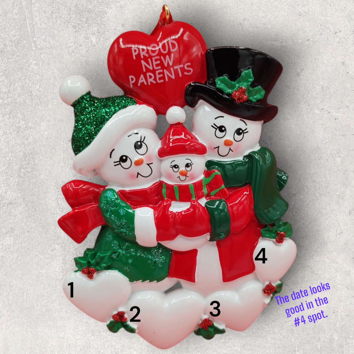 PROUD NEW PARENTS Ornament