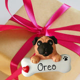 DOGS - PUG (TAN) - Bone