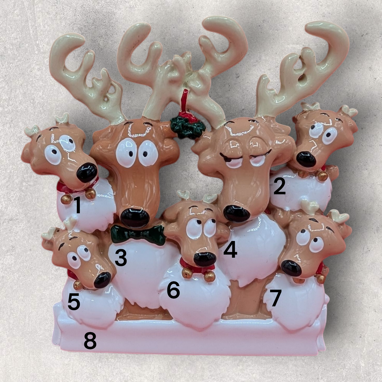 7 REINDEER Ornament