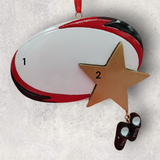 RUGBY Ornament - GOLD STAR