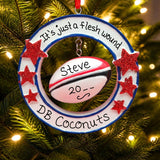 Rugby Ornament - Circle / 3-D Ball