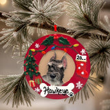 DOGS - SCHNAUZER - CROPPED - Red Wreath