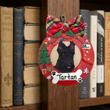 DOGS - SCOTTISH TERRIER - Red Wreath