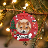 DOGS - SHIBA INU - Red Wreath
