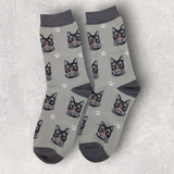 GRAY TABBY / TIGER CAT - SOCKS