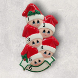 5 in SANTA CAPS Ornament
