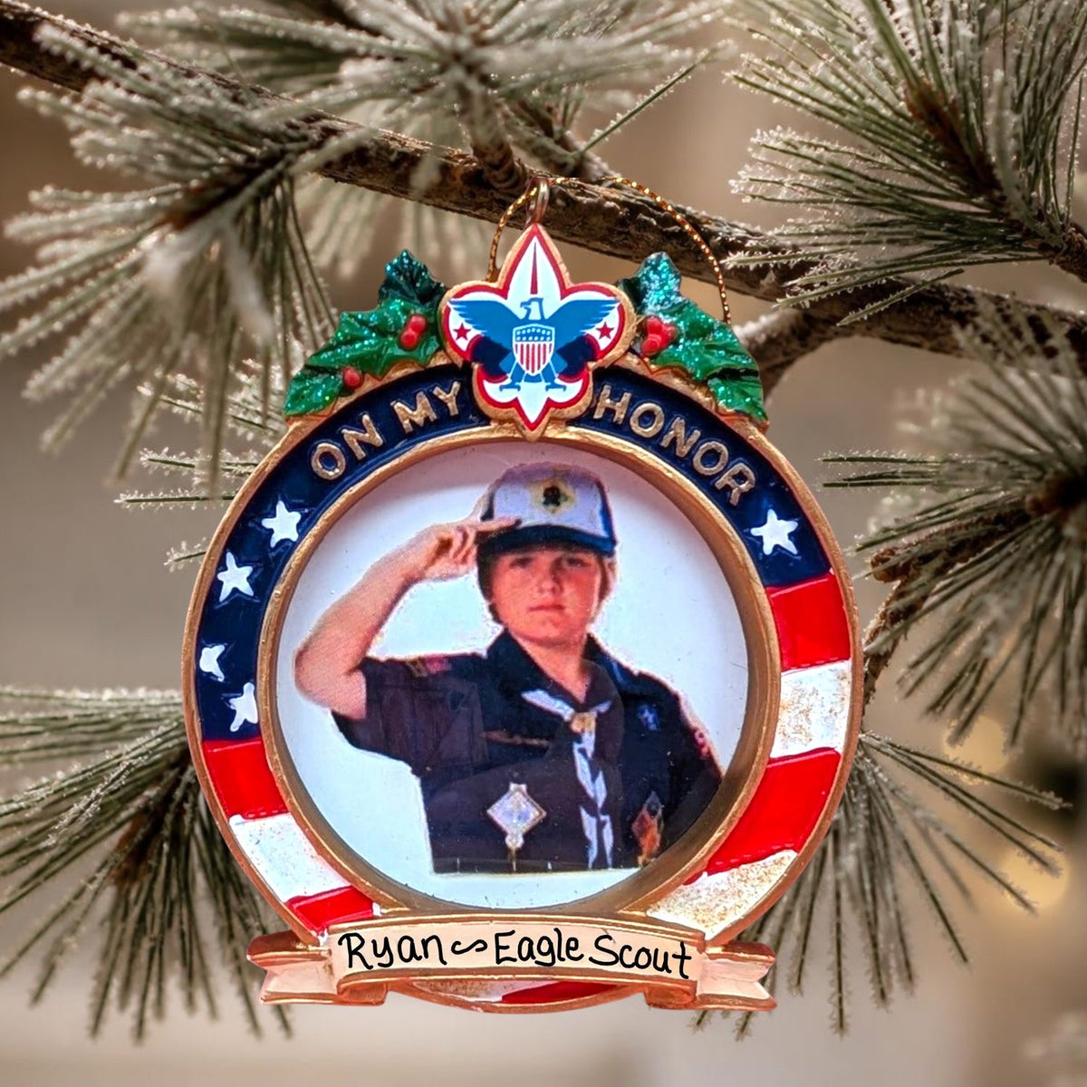 Boy Scout Photo Frame Ornament