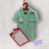 SCRUBS Ornament - GREEN SHIRT