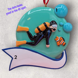 SCUBA DIVER Ornament