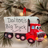 Whimsical 18-Wheeler Semi Truck Ornament