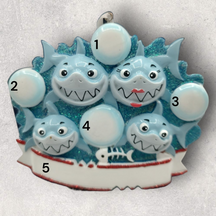 Sharks Ornament (4 Names)