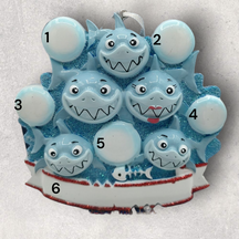 Sharks Ornament (5 Names)