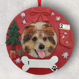 DOGS - SHELTIE- Red Wreath
