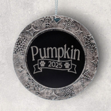 2-Sided Engraved IN REMEMBRANCE Wreath Ornament - For PETS - "Your Paw Prints are Forever in Our Hearts"