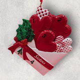 3 SISTERS - HEARTS in LETTER Ornament