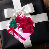 Sisters Hearts in Letter Ornament (4 Names)
